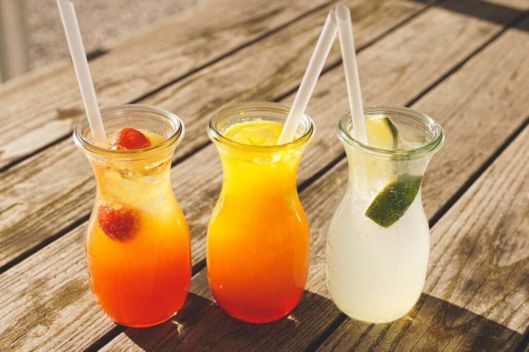 A set of cocktails